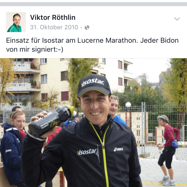 Première publication sur Facebook 